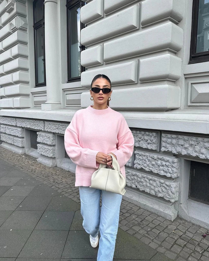 Joanna | Oversized Pink sweater