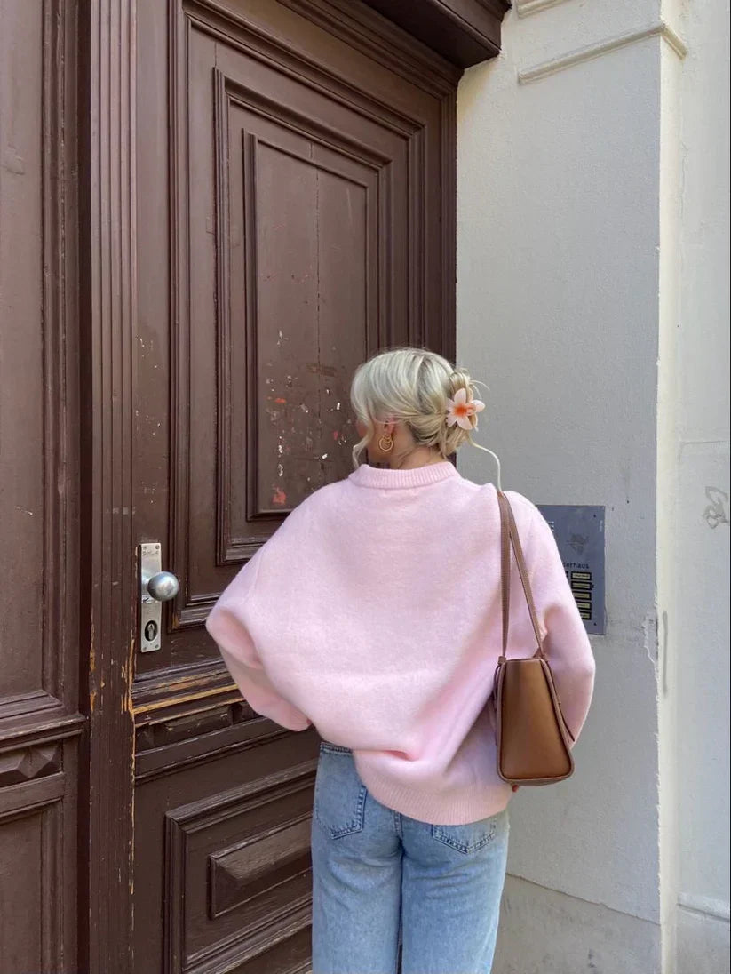 Joanna | Oversized Pink sweater