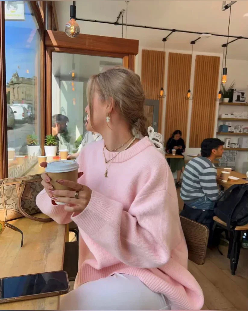 Joanna | Oversized Pink sweater
