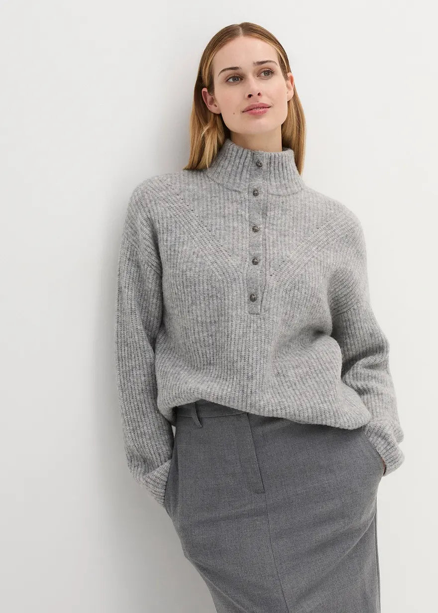 Wool sweater with alpaca wool
