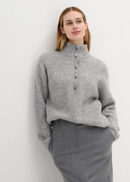 Wool sweater with alpaca wool