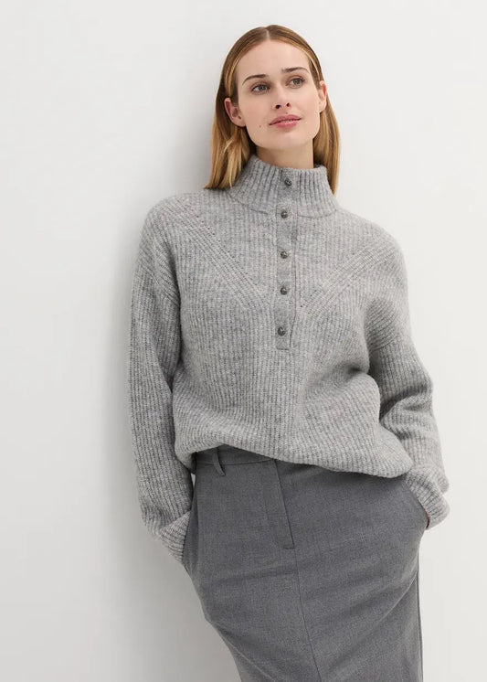 Wool sweater with alpaca wool