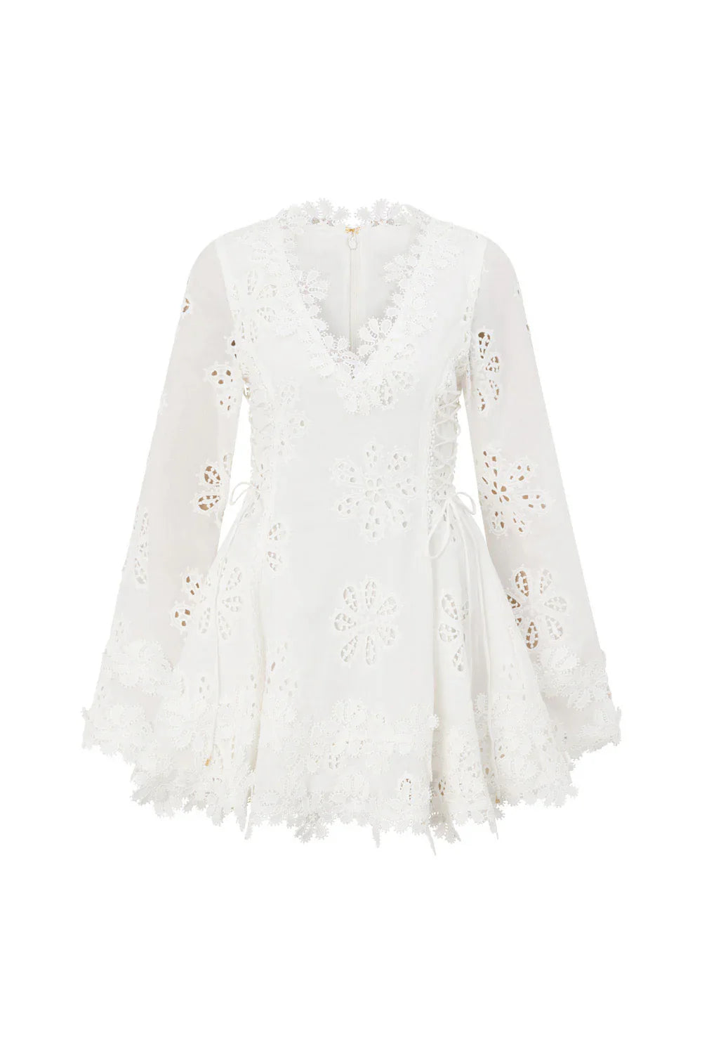 Luna Lace Dress  Bohemian Elegance in White