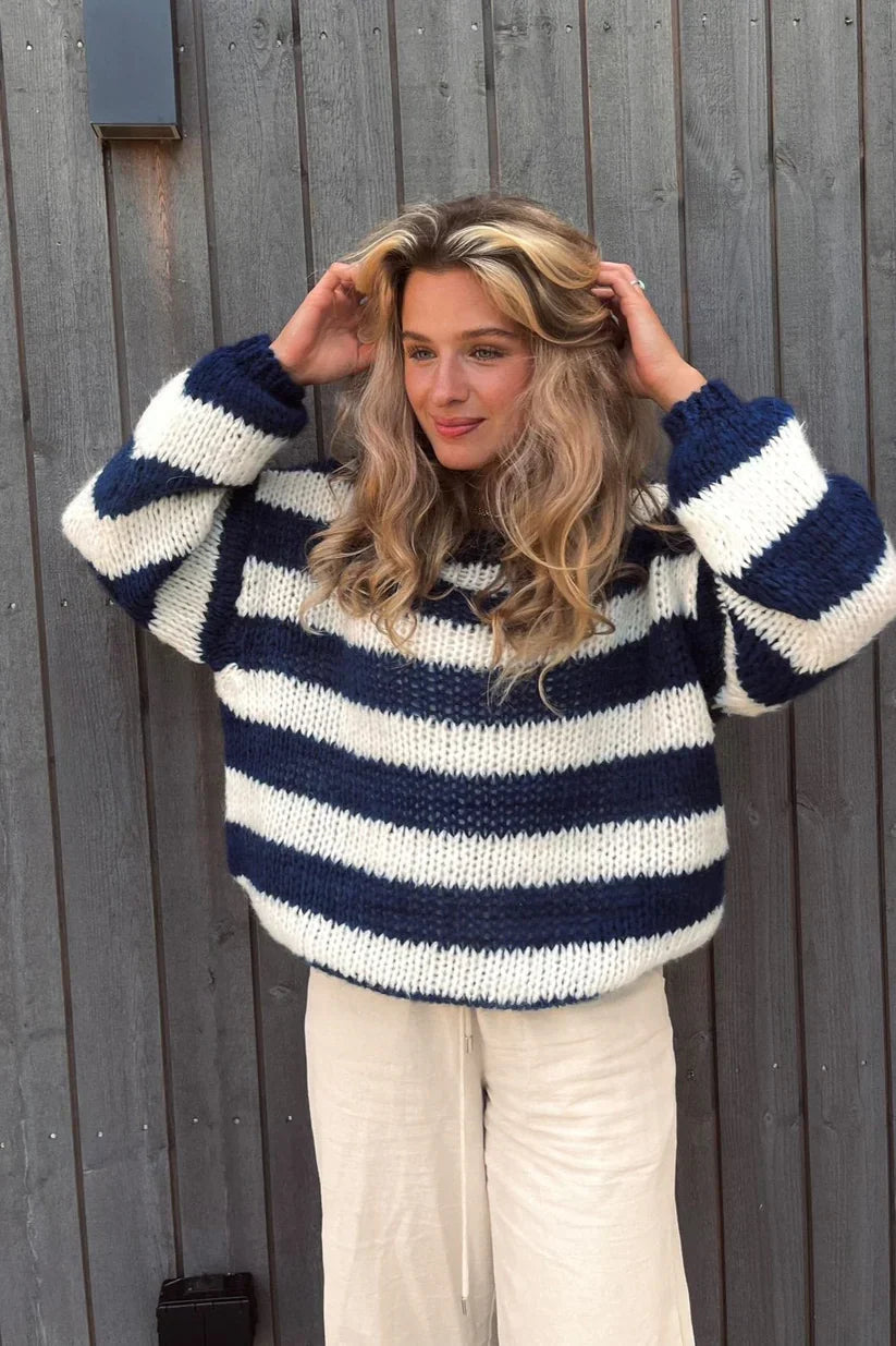 Ivy Striped Knit – Effortless Elegance in Every Stitch