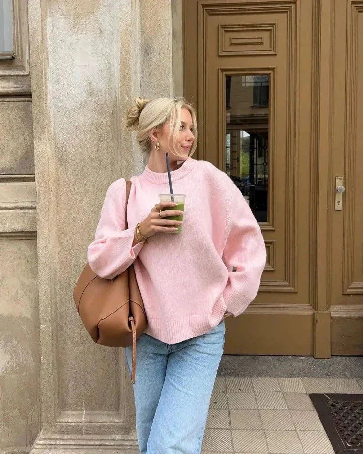 Joanna | Oversized Pink sweater