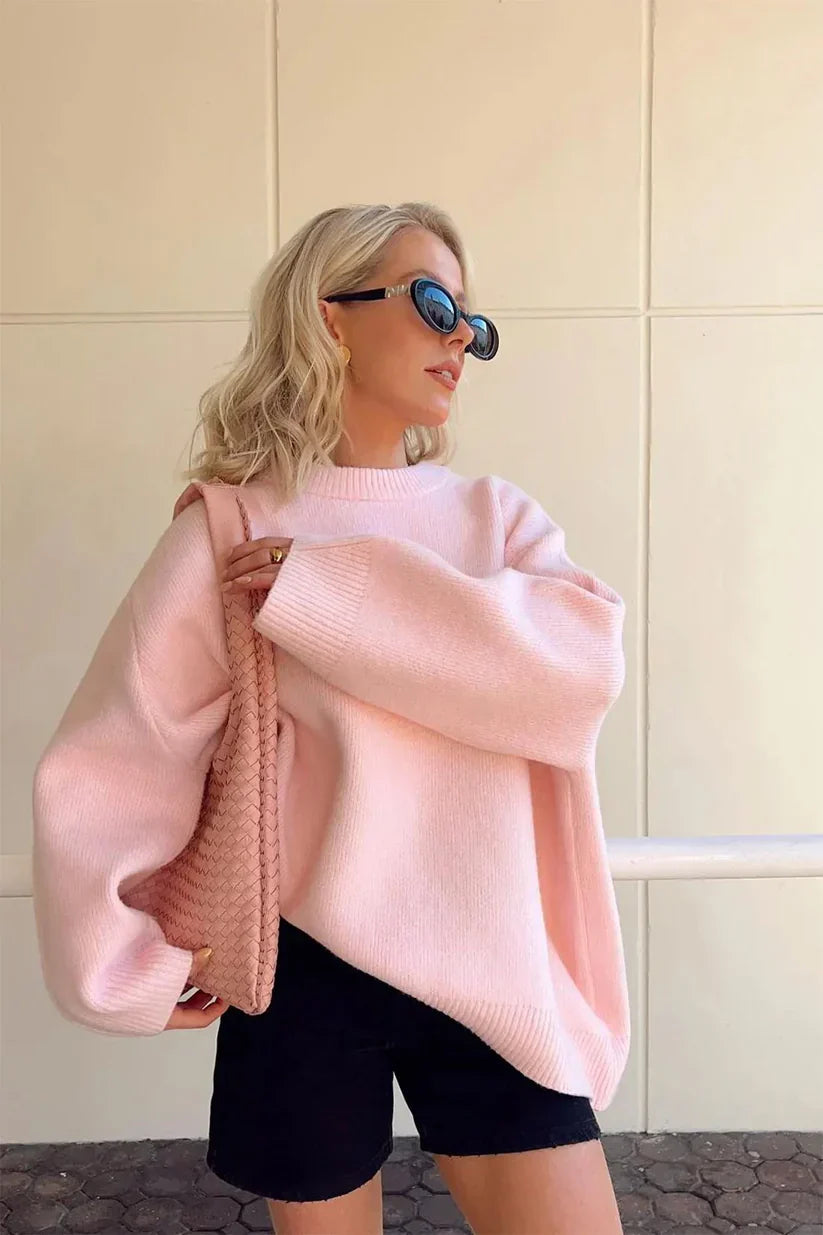 Joanna | Oversized Pink sweater