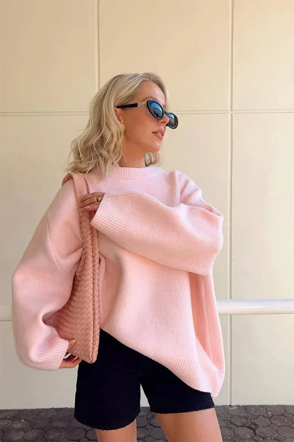 Joanna | Oversized Pink sweater