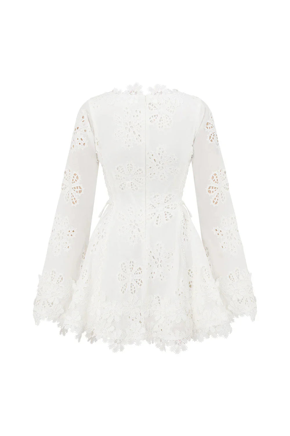 Luna Lace Dress  Bohemian Elegance in White
