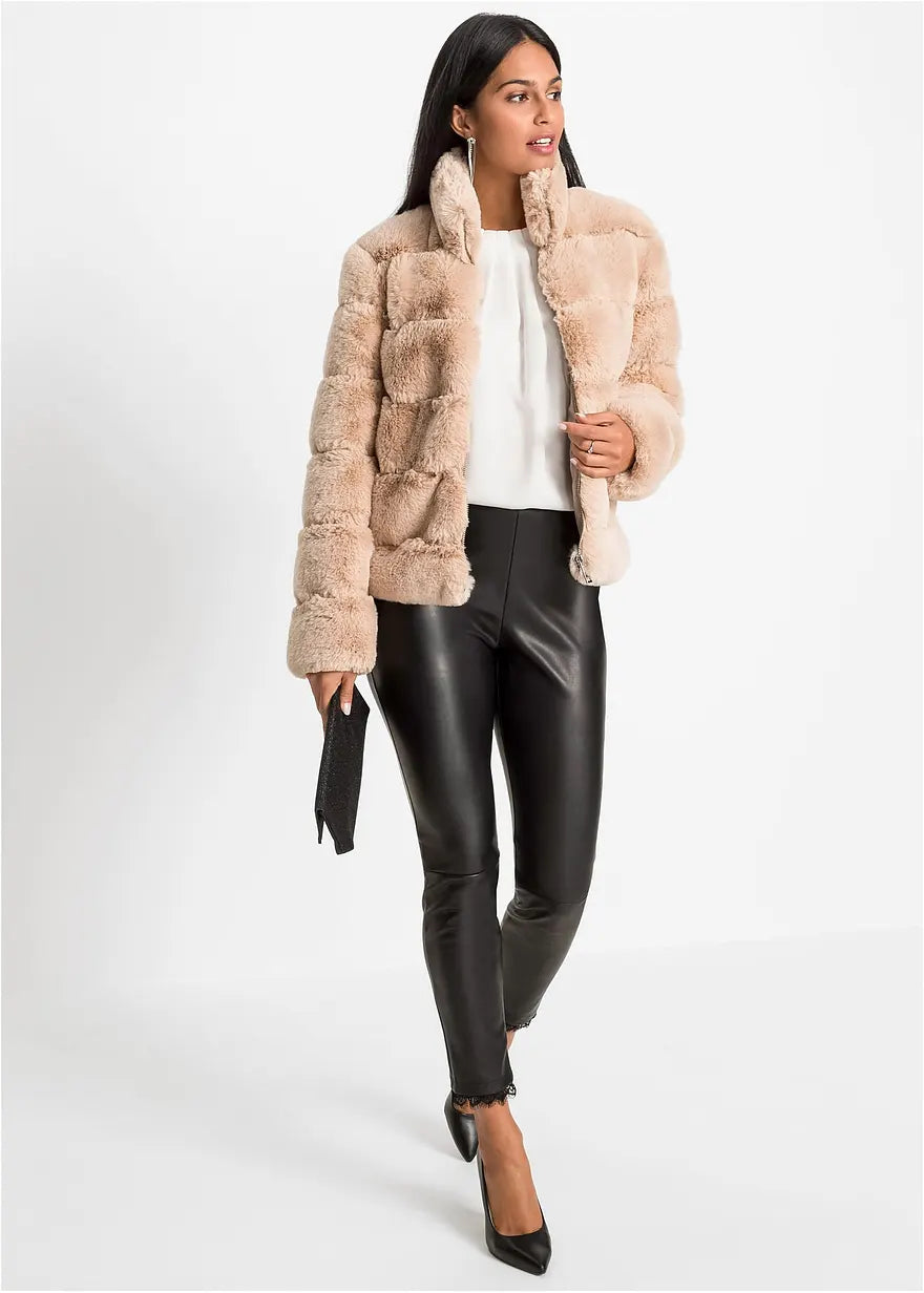 Faux fur coat
