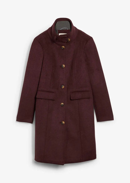 winter coat layered look